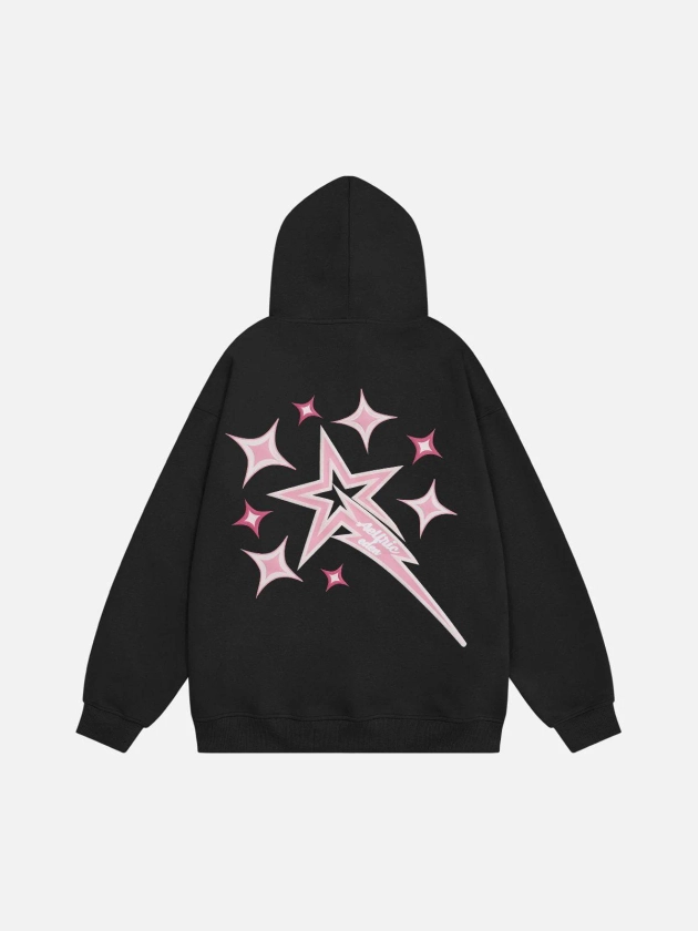 Aelfric Eden Lightning Star Print Hoodie