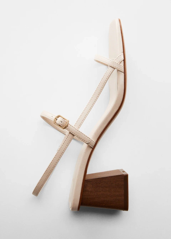 Sandales talon bloc - Femme | Mango France