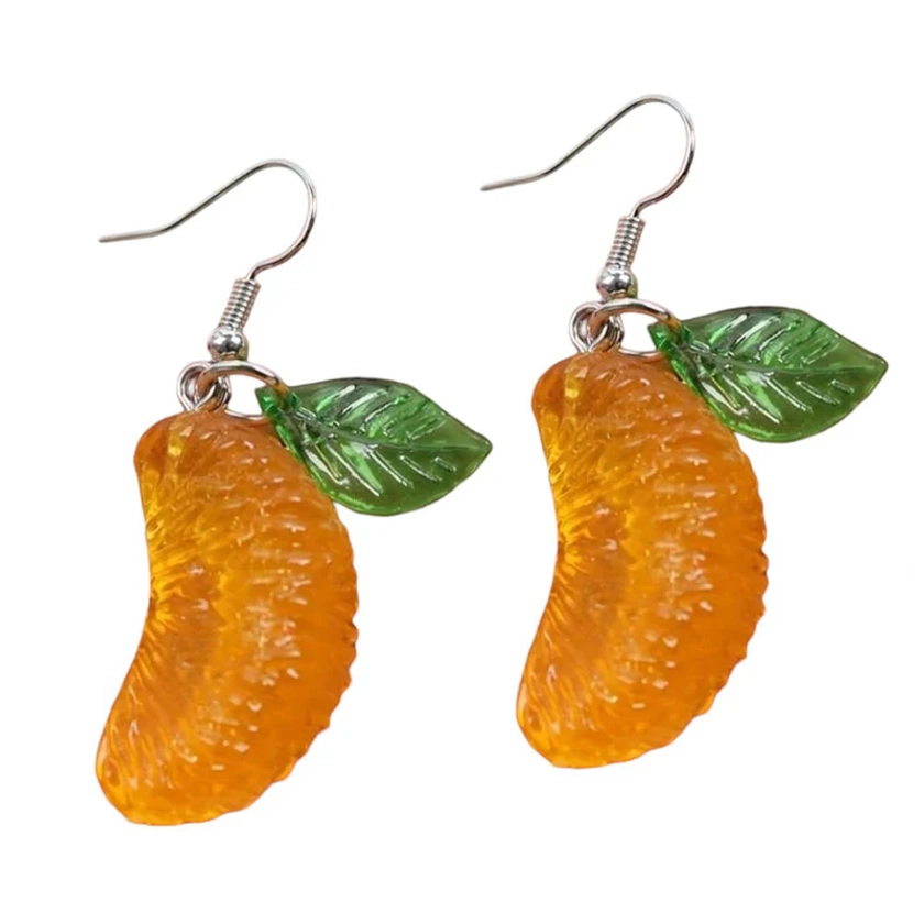 Orange Slice Earrings