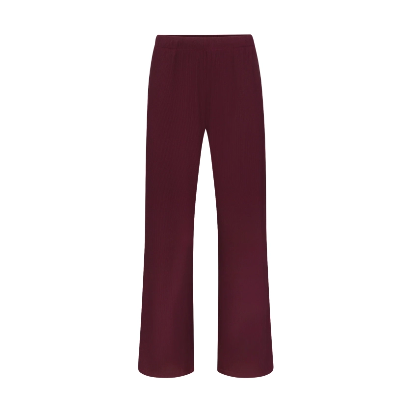 SOFT LOUNGE LOOSE PANT | BORDEAUX