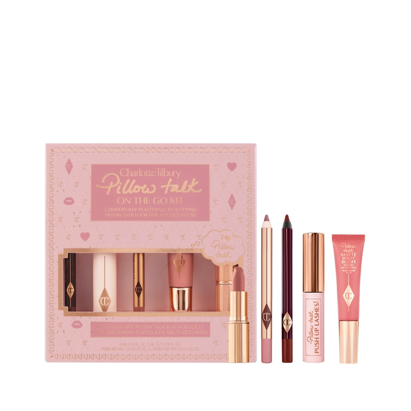 Pillow Talk Icons On The Go: Nude-pink Makeup Gift Set | Charlotte Tilbury