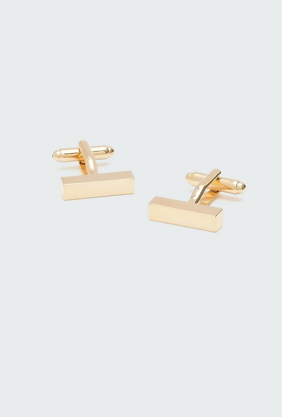 Gold Bar Cufflinks | INDOCHINO Accessories