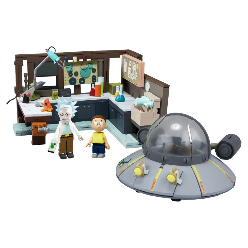 McFarlane Toys Rick & Morty Construction Set - Spaceship and Garage - Walmart.com