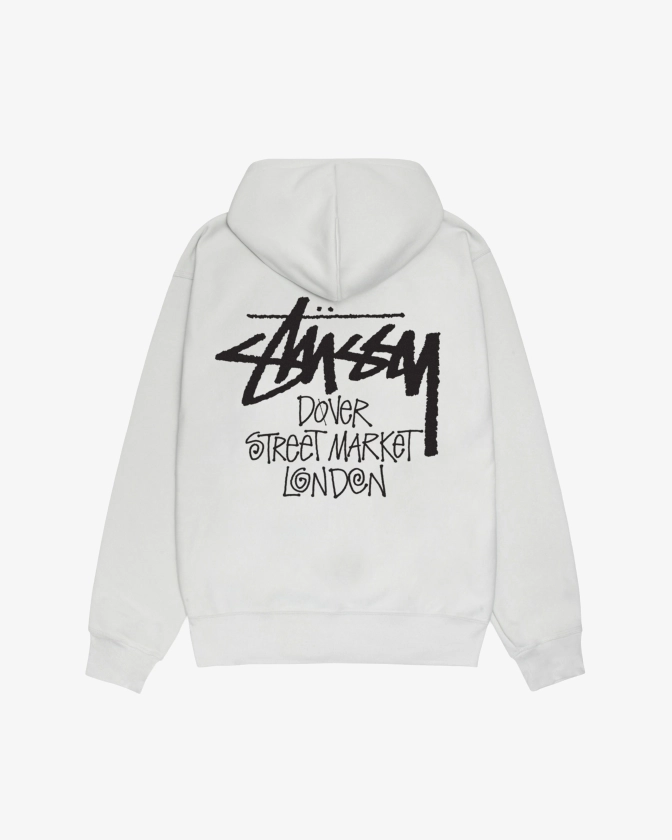 Stüssy: Men's DSM London Hood (Fog Grey) | DSML E-SHOP