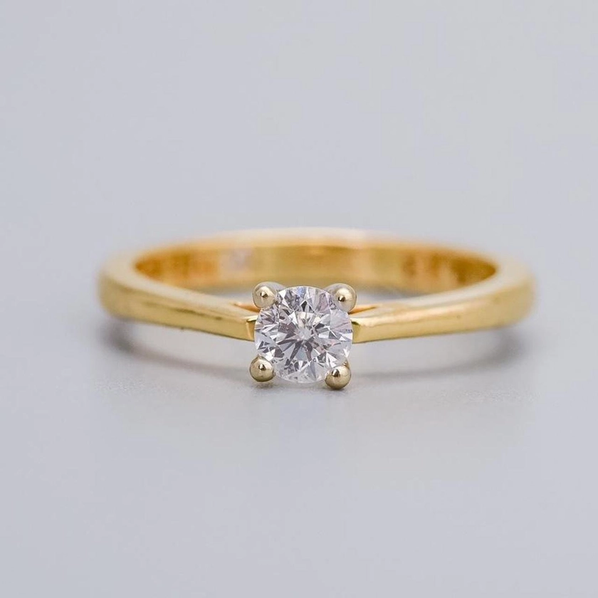 18K Gold Diamond Solitaire Ring — Don Laurence Jewellery