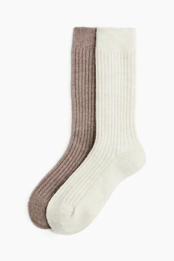 2-pack wool-blend socks