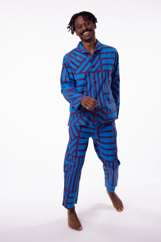 Classic Pyjama Suit Sidewinder x Blueberry | Irregular Sleep Pattern