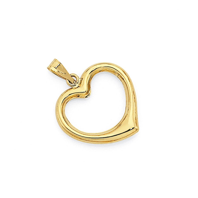 9ct Gold Open Heart Pendant | Goldmark (AU)