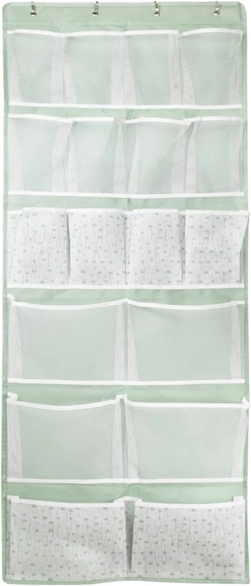 Over the Door Organizer with 4 Kinds of Pockets, Behind Door Storage Shelf,Cupboard Door Organiser Hanging Holder Rack to Store Shoes,Socks,Toys Hat,Underwear in Bedroom,Bathroom,Pantry,Entryway,Green : Amazon.co.uk: Home & Kitchen