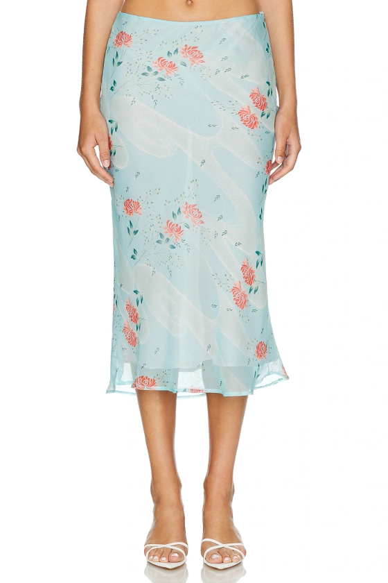 Bella Venice The Lawson Skirt in Blue Floral | REVOLVE