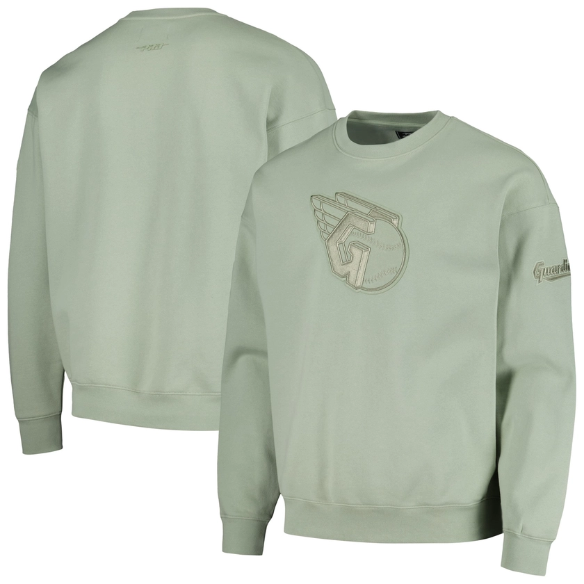 Cleveland Guardians Pro Standard Neutral Drop Shoulder Pullover Sweatshirt - Green