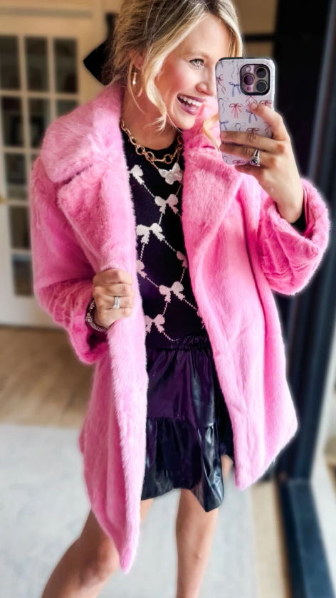 Pink Fur Coat