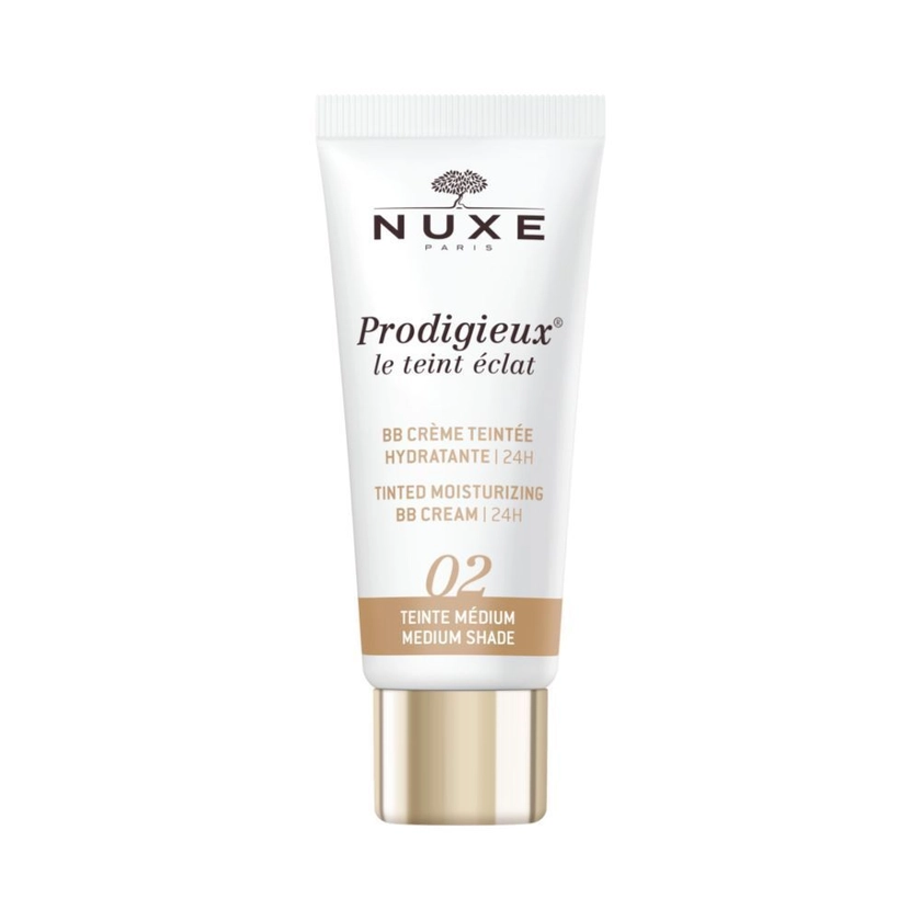 Nuxe Prodigieux® BB Crème Teintée Hydratante 24h 02 Teinte Médium 30 ml - Redcare Pharmacie