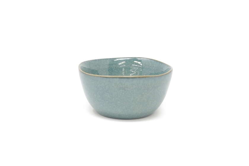 Glazed Ceramic High Sided Round Bowl | Futon Company