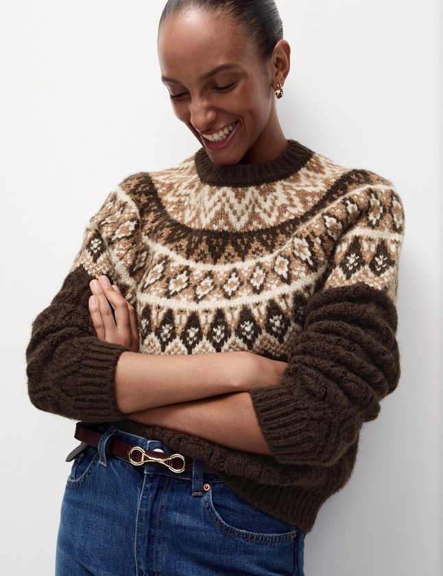 Fairisle Crew Neck Jumper | M&S Collection | M&S