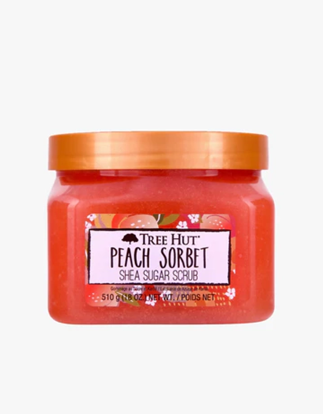 peach sorbet shea sugar scrub