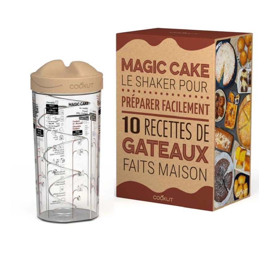 MIAM | Coffret shaker à crêpes, pancake et gauffre avec livre de recettes