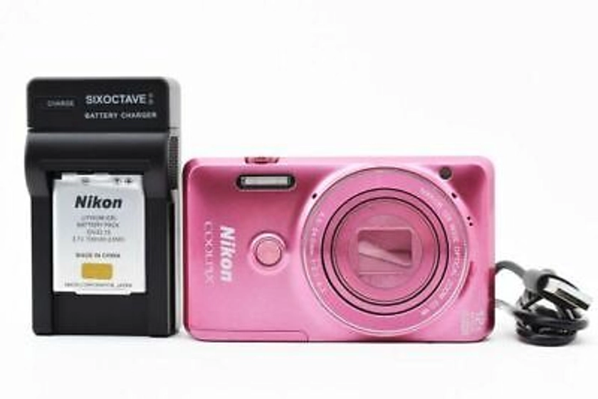 NIKON S6900 pink compact digital COOLPIX camera GoodCondition | eBay