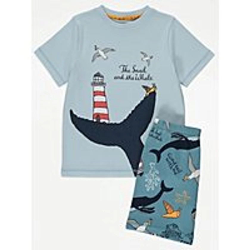 The Snail and The Whale Blue Short Pyjamas