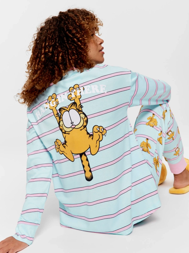 Garfield Hang In There Long Sleeve Top Multi - Peter Alexander Online