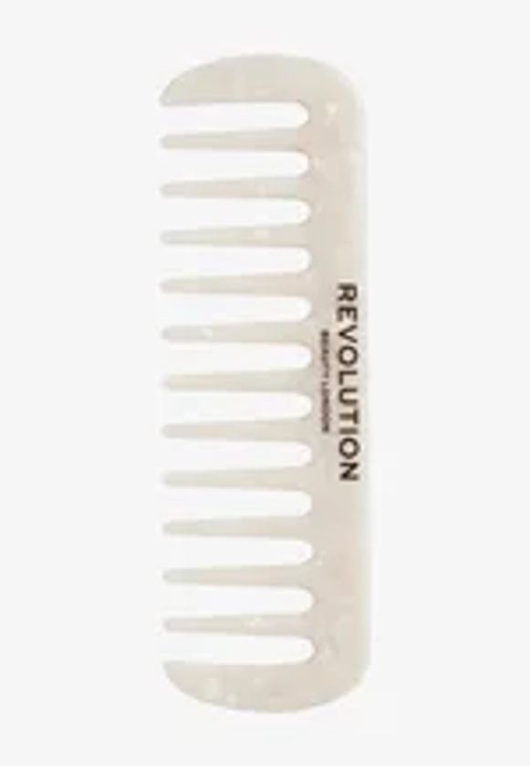 REVOLUTION HAIRCARE NATURAL CURL WIDE TOOTH COMB WHITE - Peigne - white