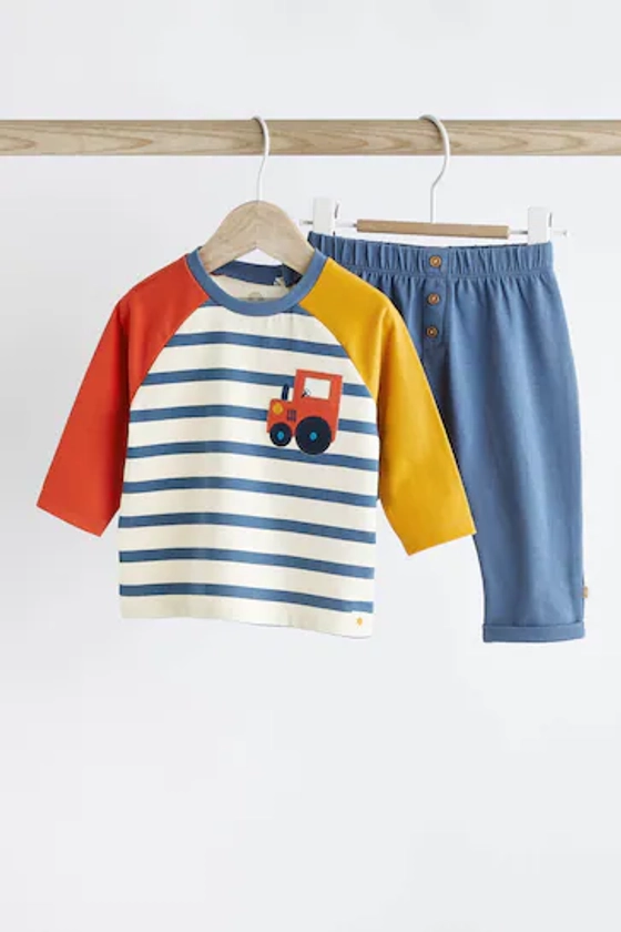 Buy Blue Tractor Baby Top and Leggings 2 Piece Set from the Next UK online shop