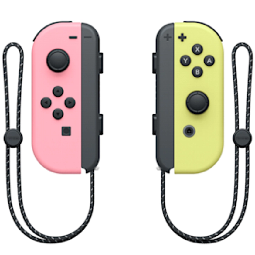 Paire de manettes Joy-Con Rose pastel (G) et Joy-Con Jaune pastel (D)