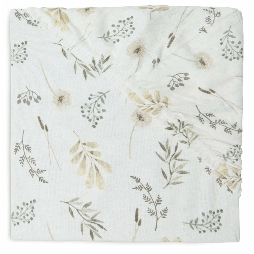 Drap housse jersey | Wild flowers | Plusieurs dimensions