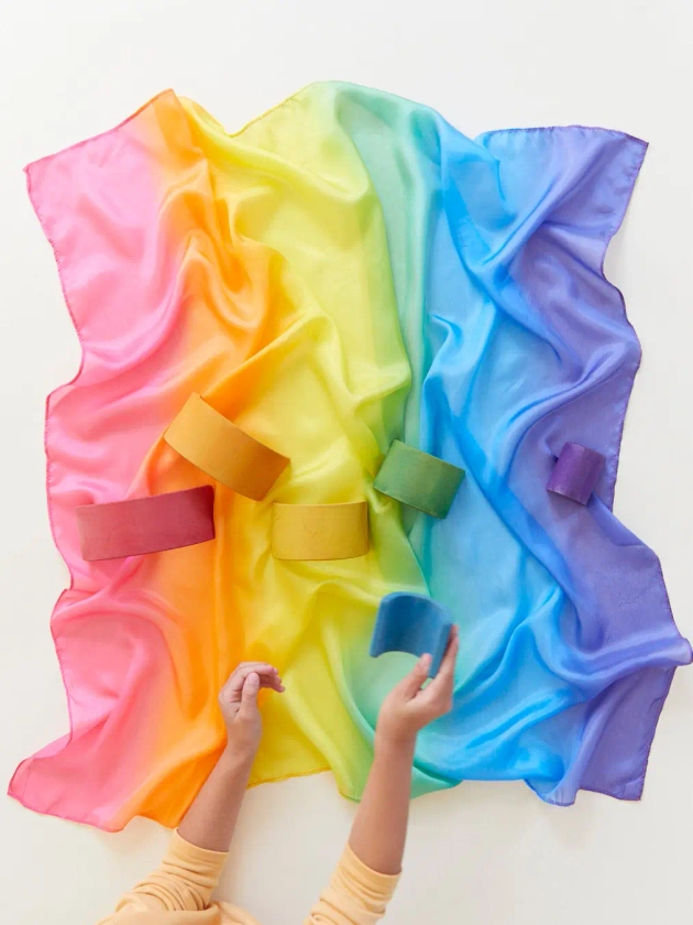 Sarah's Silk Enchanted Playsilk - Rainbow
