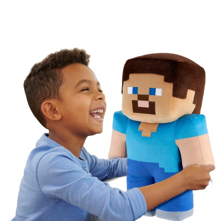 Minecraft Steve 40cm Jumbo Plush Toy | Smyths Toys UK