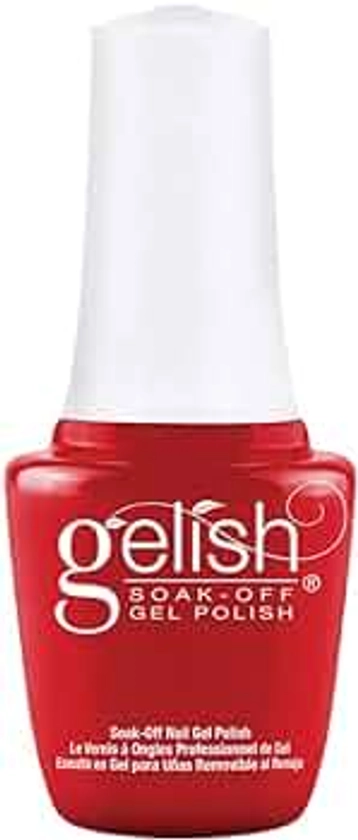 Gelish Mini Scandalous Soak-Off Gel Polish, Red Gel Nail Polish, 0.3 oz.