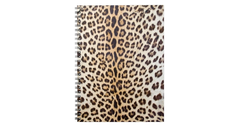 Leopard hair notebook