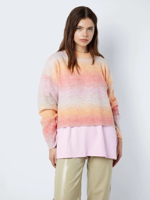 MULTI-COLOURED KNITTED PULLOVER