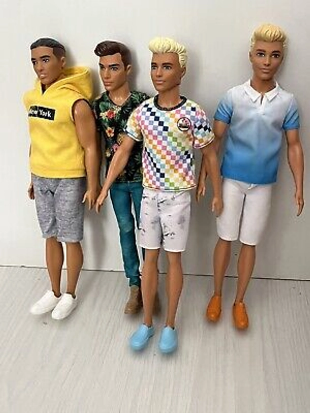 4 x Barbie Boyfriend Ken Doll Dolls Bundle ~ All dressed | eBay