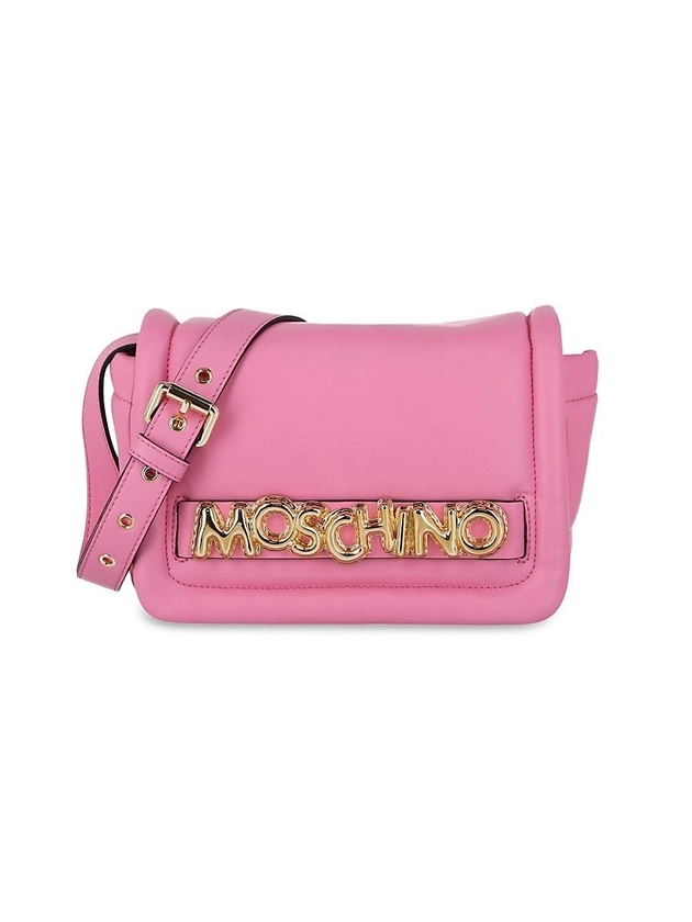 Balloon Logo Leather Shoulder Bag