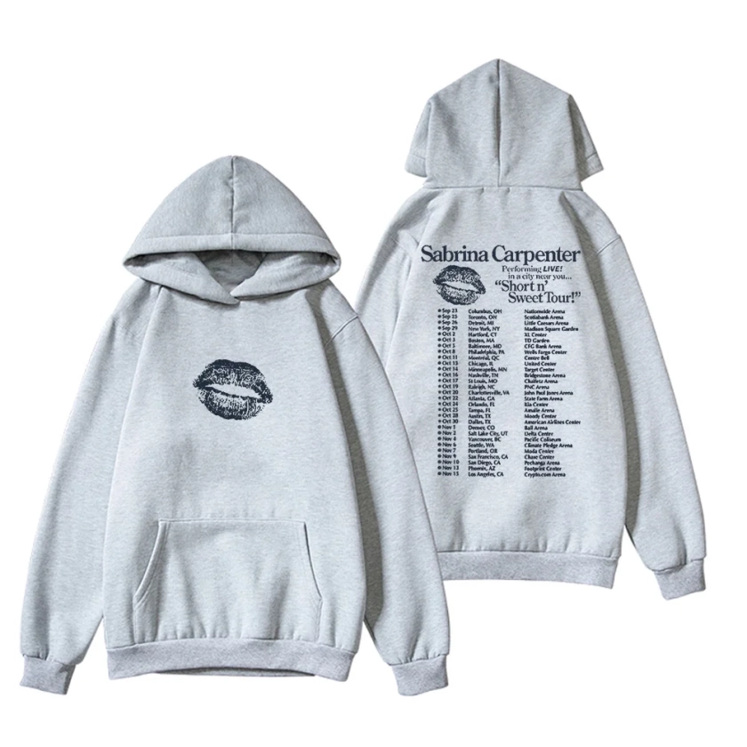 Sabrina Carpenter Short n' Sweet Tour 2024 Hoodie Unisex Fashion Casual Long Sleeve Sweatshirt