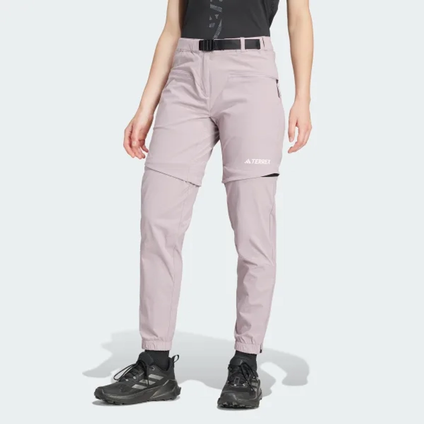 adidas Terrex Utilitas Hiking Zip-Off Pants - Μωβ | adidas Ελλάδα