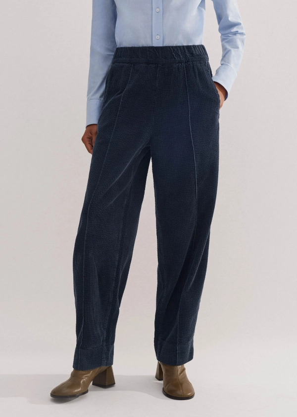 Washed Cord Pull-On Trouser | ME+EM