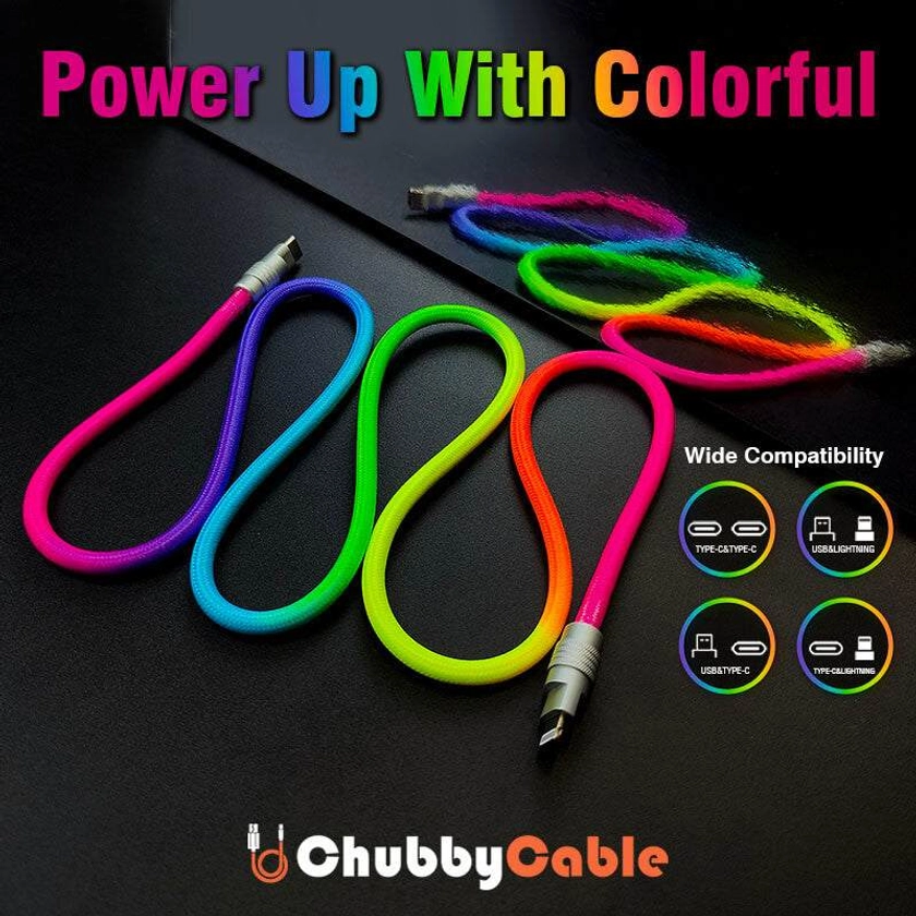 Get Tangle-Free Charging with Rainbow Cable | Chubbycable