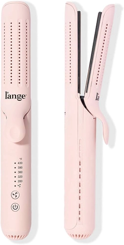 Amazon.com : L'ANGE HAIR Le Duo Standard 360° Airflow Styler | 2-in-1 Curling Wand & Titanium Flat Iron Hair Straightener | Professional Hair Curler with Cooling Air Vents | Dual Voltage & Adjustable Temp (Blush) : Beauty & Personal Care