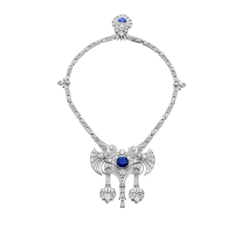 Highly important sapphire and diamond necklace, early 20th century with alterations in the 1920s and 30s | Royal & Noble Jewels | 2024 | Sotheby's