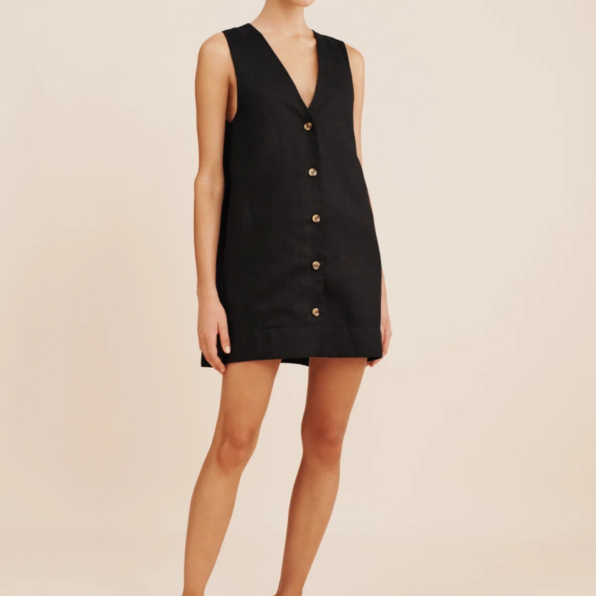 NANCY MINI DRESS - BLACK