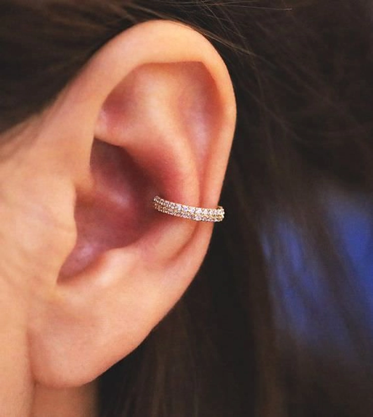 Ear cuff, Helix earrings, Earings piercings