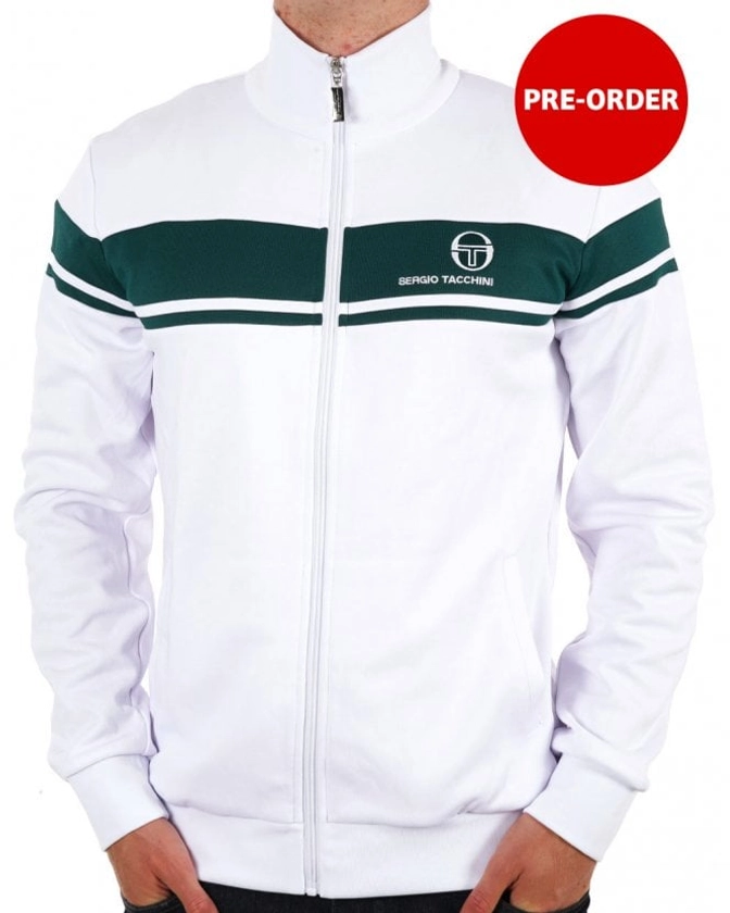 Sergio Tacchini Masters Track Top White Green