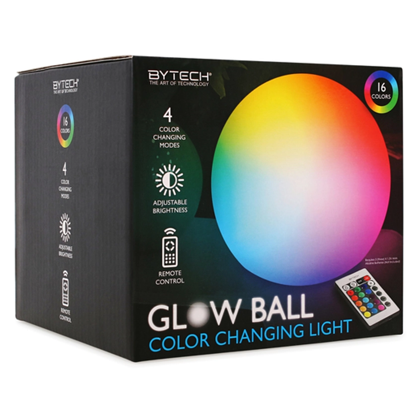 Glow Ball LED Color Change Orb Light With Remote 6in