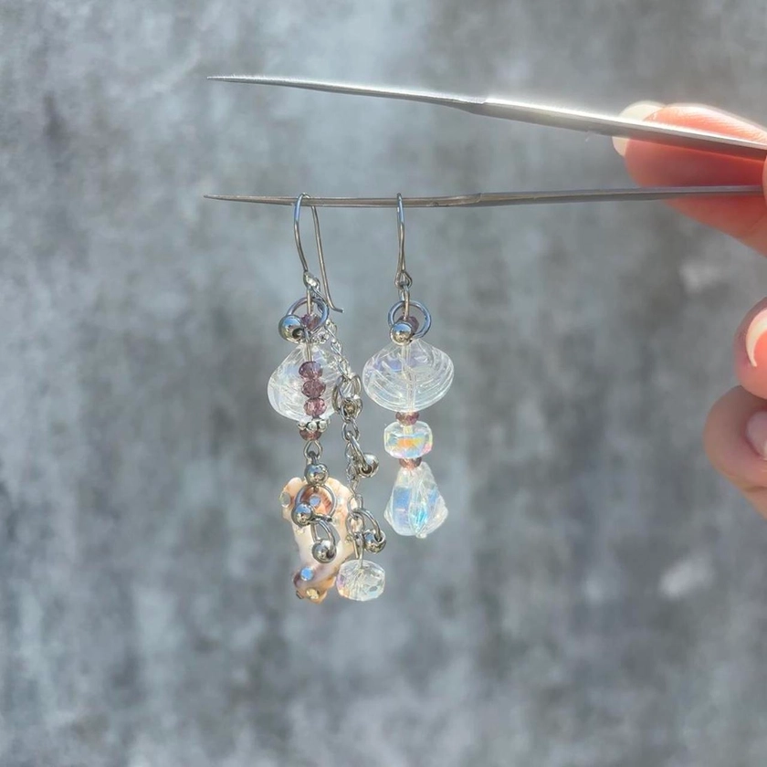 💗 handmade earrings #avantgarde #earrings...
