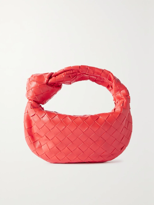 Red Jodie mini knotted intrecciato leather tote | BOTTEGA VENETA | NET-A-PORTER