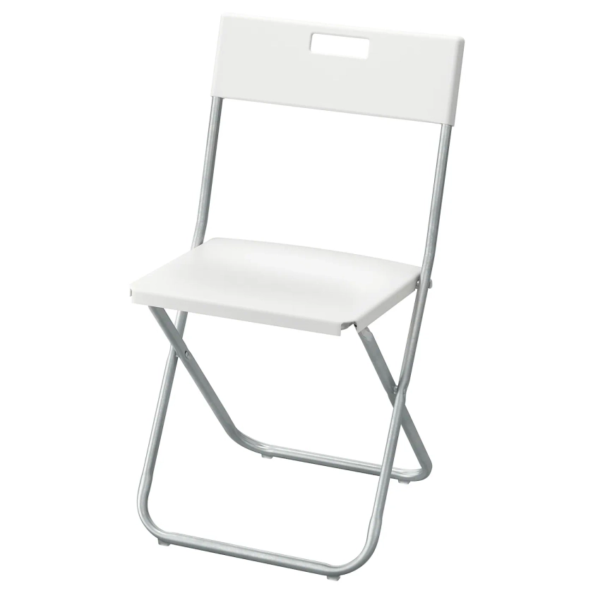 GUNDE Chaise pliante, blanc - IKEA