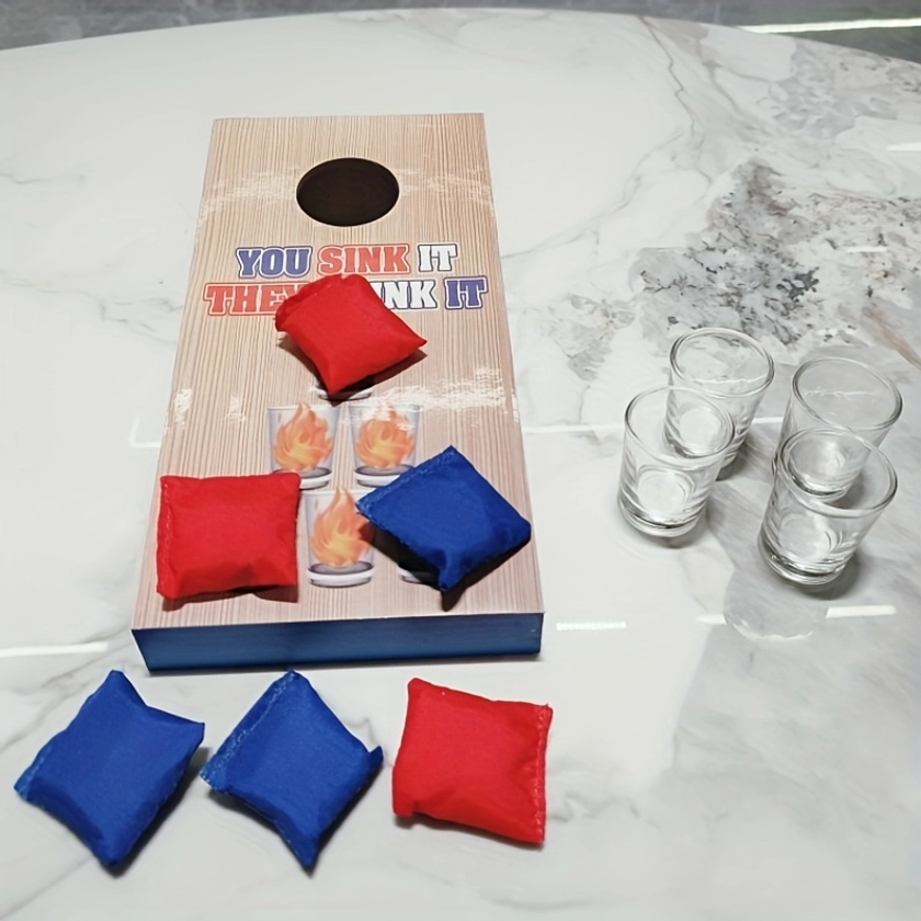 Wooden Throwing Sandbags And Target Board, Simple Sports Game Props Supplies