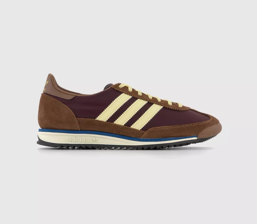 adidas SL72 Trainers Maroon Almost Yellow Preloved Brown - Women's Trainers